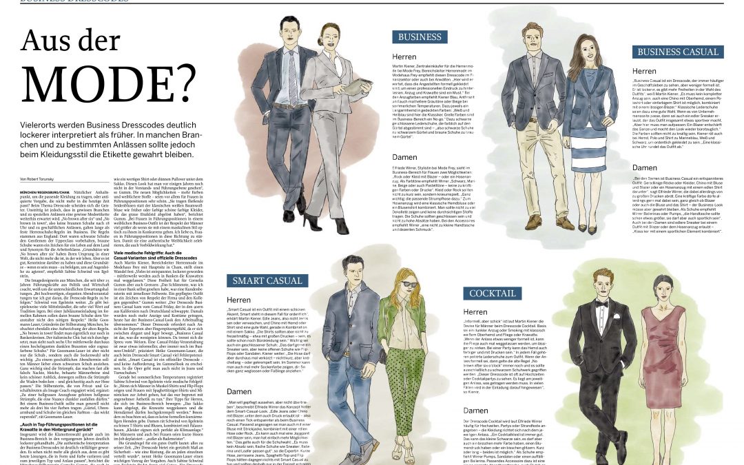 Business Dresscodes, Wirtschaftszeitung